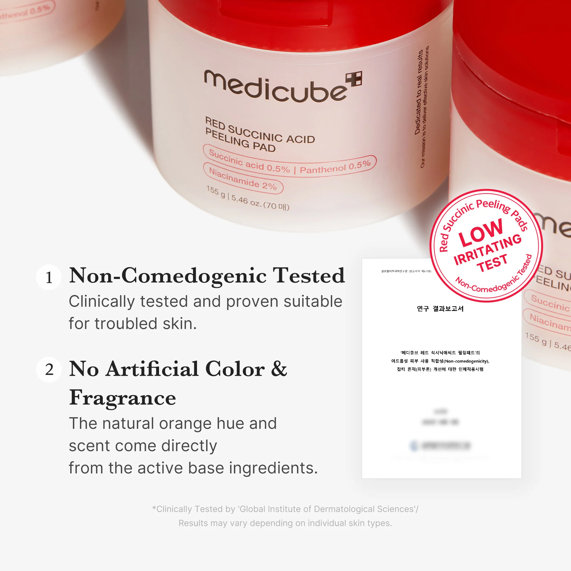 Red Succinic Acid Panthenol Pads - SINGLE - Image 6
