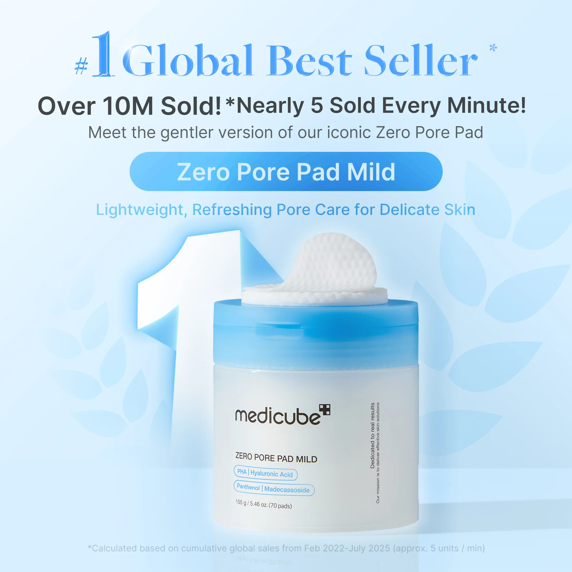 Zero Pore Madecassoside Pads (Mild) - SINGLE - Image 2