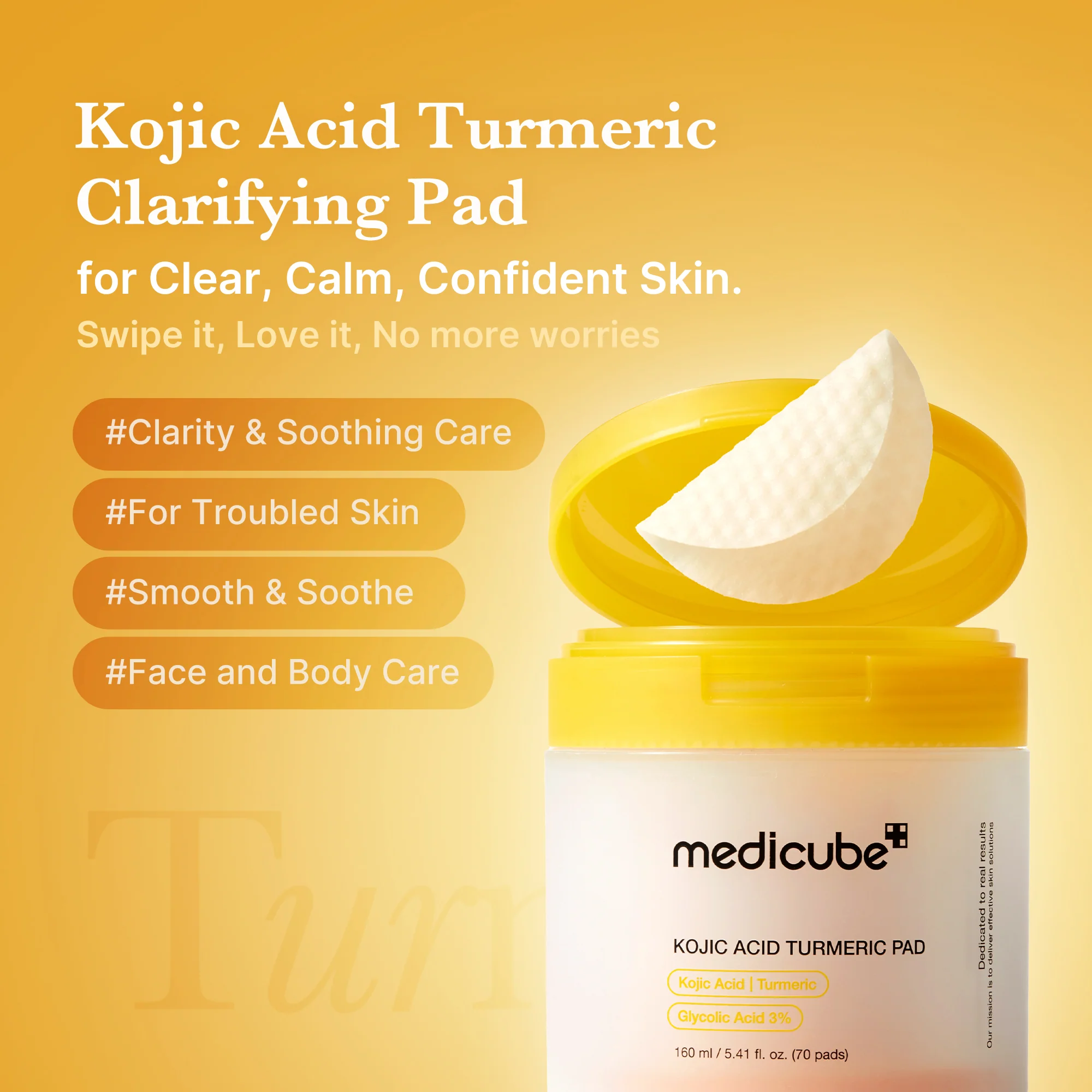 Kojic Acid Tumeric Toner Pad - Image 2