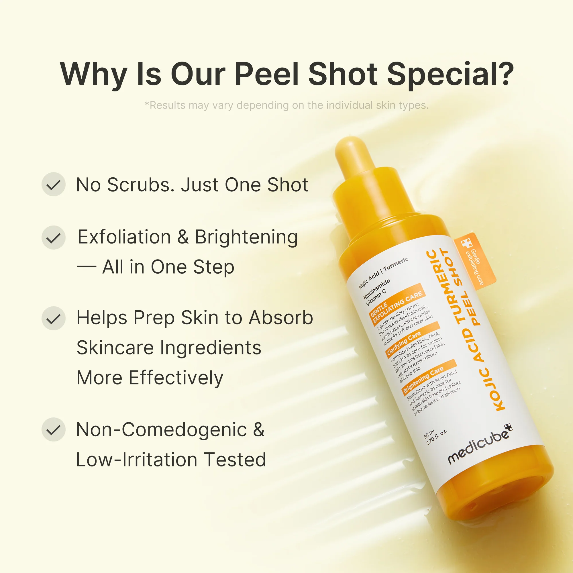 Kojic Acid Turmeric Peel Shot - Image 5