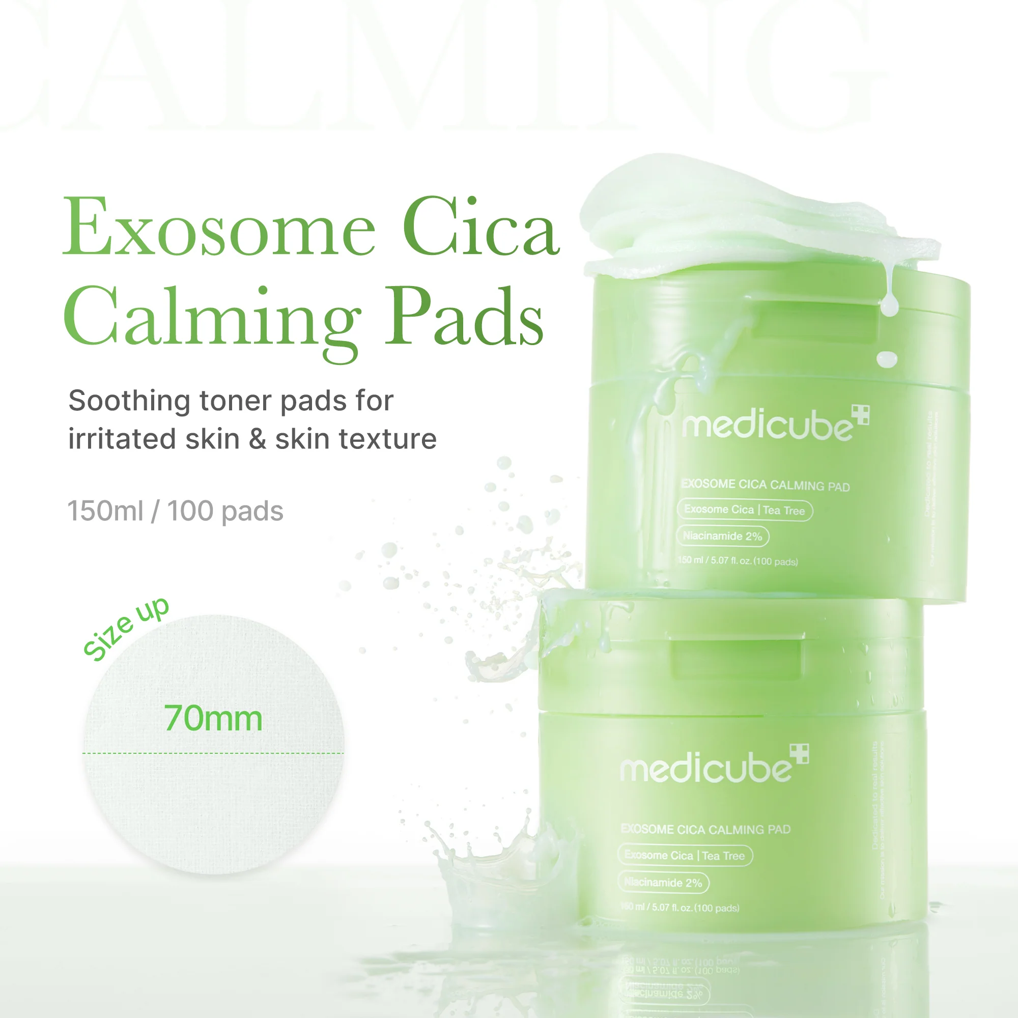 Exosome Cica Calming Toner Pads - Image 2