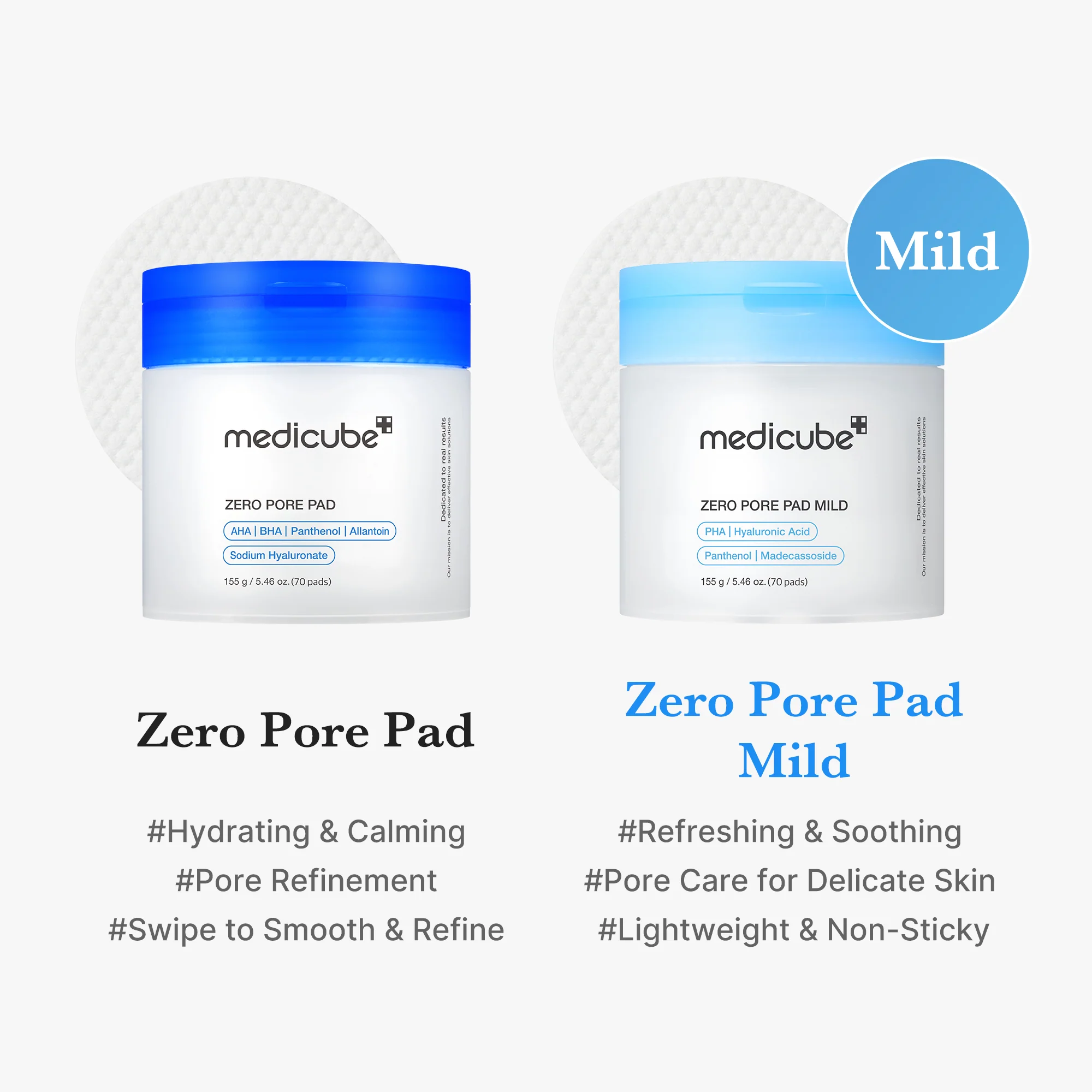 Zero Pore Madecassoside Pads (Mild) - SINGLE - Image 3