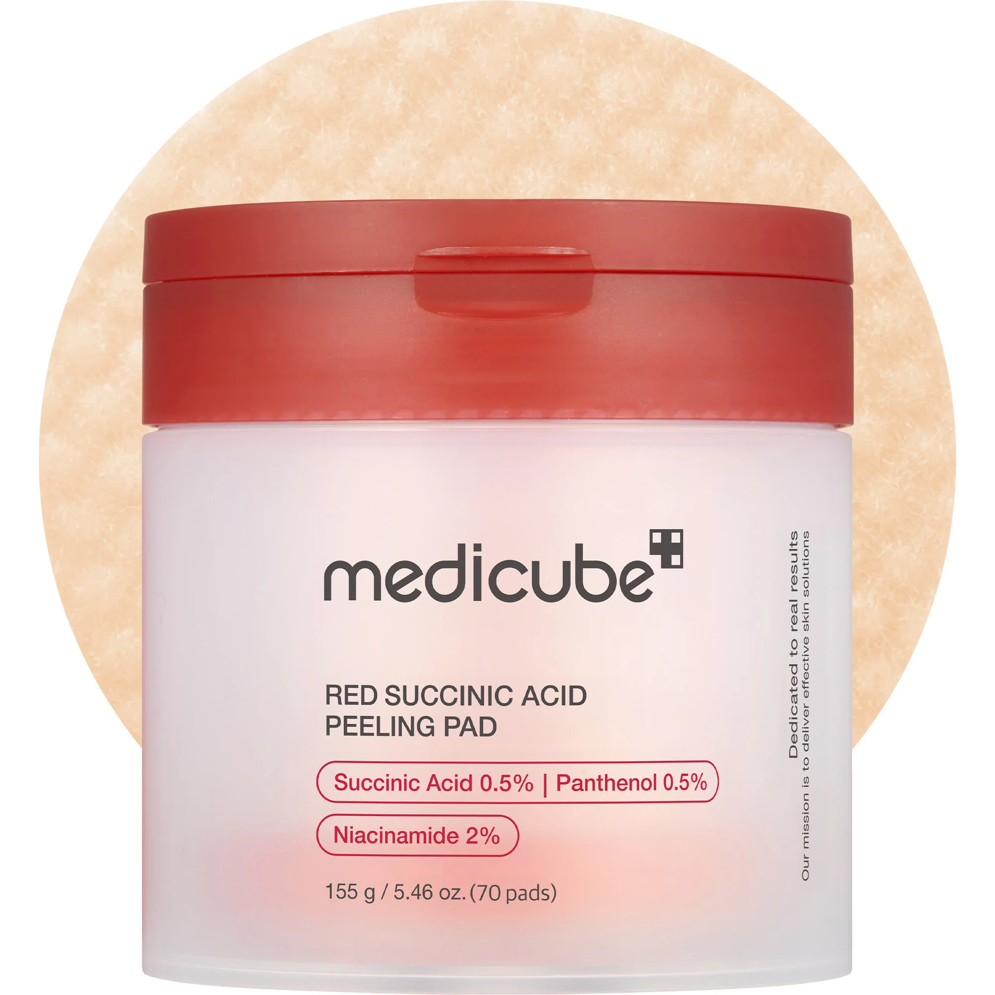 Red Succinic Acid Panthenol Pads - SINGLE