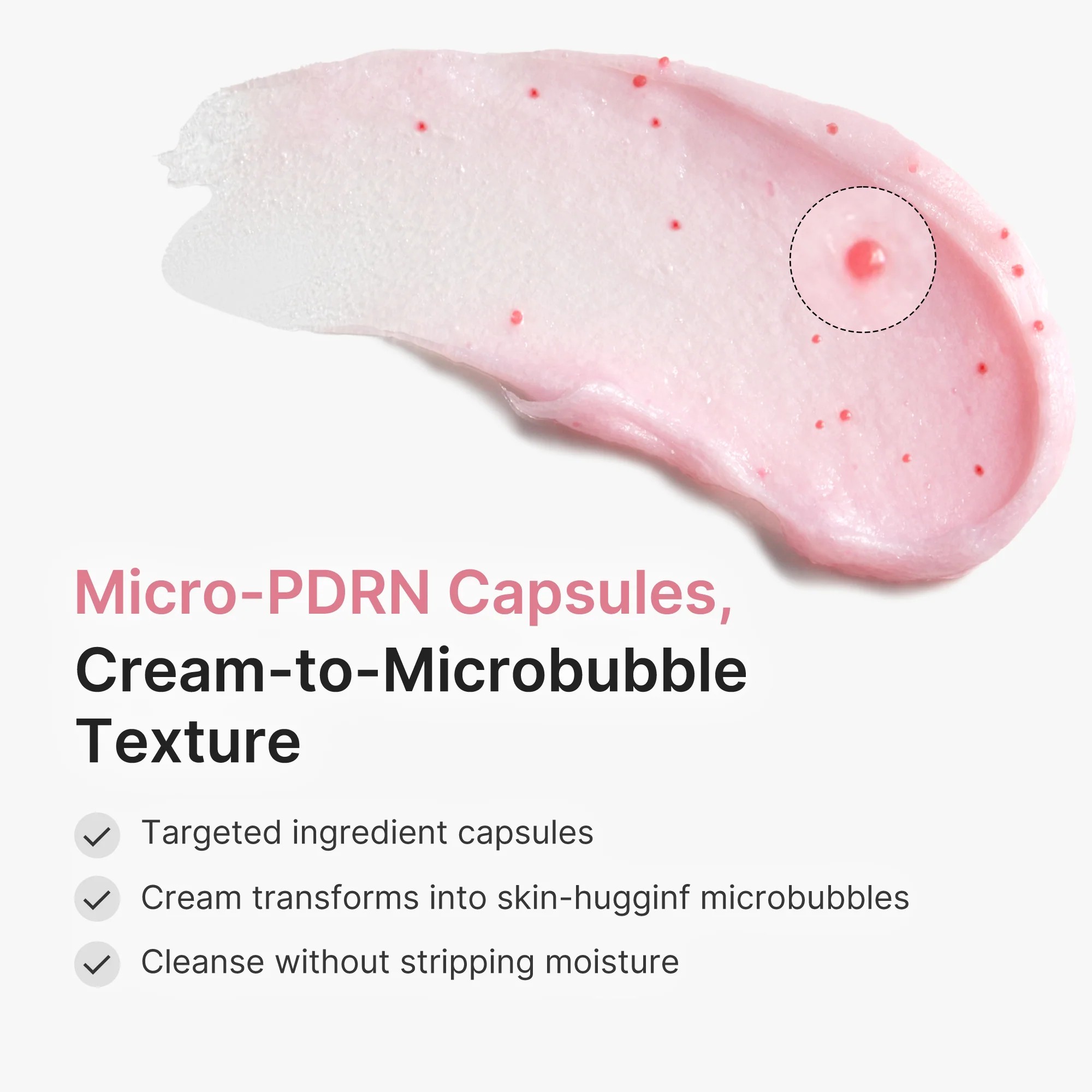 PDRN Pink Glutathione Capsule Foam Cleanser - Image 6